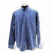 Men's casual shirts Material fleece handfeel fabric With functional chest pocket